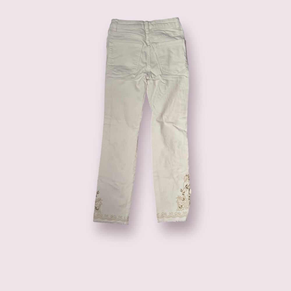 Free People Cutwork Cigarette Jeans in White - Picture 7 of 9